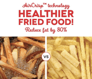 Dash Deluxe Electric Air Fryer - healthier food