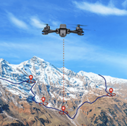 Contixo F22 FPV Foldable Drone with Camera Custom Flight Path