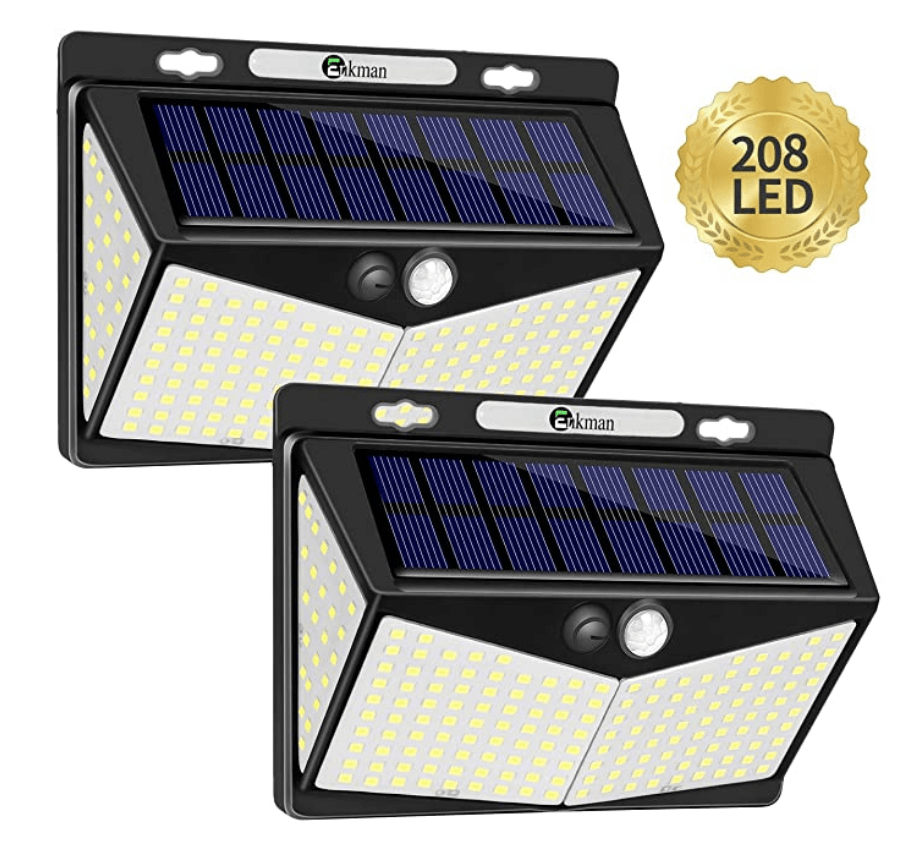 Enkman Outdoor Solar Lights with 208 LED