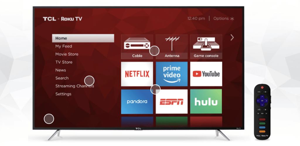 TCL 43 Inch 4K Ultra HD Smart Roku TV LED with remote