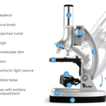 TELMU Microscope 300X-600X-1200X Magnification