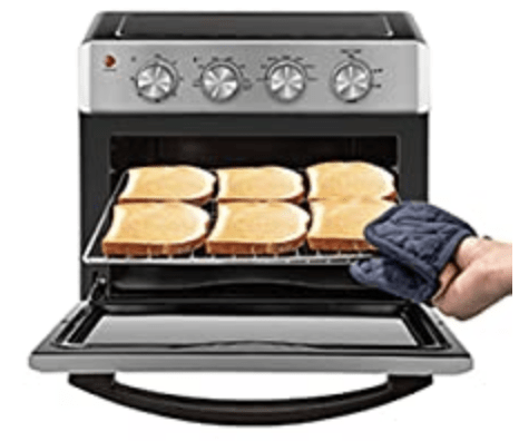 Chefman Air Fryer Toaster Oven, 6 Slice, 26 QT Convection AirFryer make perfect toast
