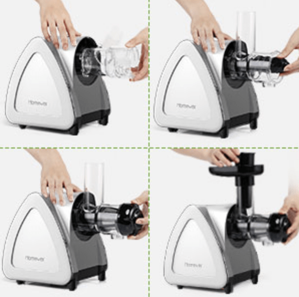 Homever Juicer Easy to install, dissassemble and clean