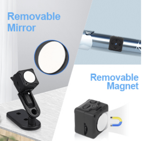 MHDYT Mini Spy Camera Mirror Magnet