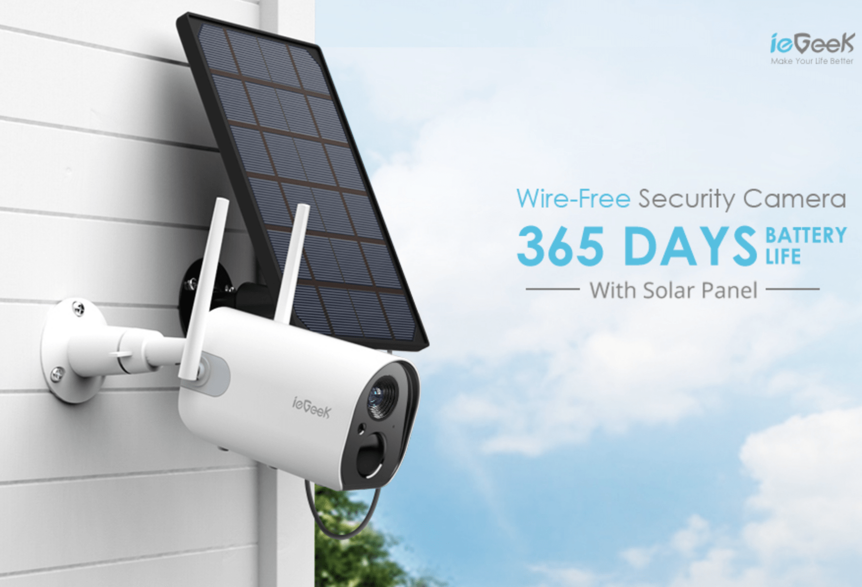 ieGeek Solar Security Camera (review & price comparison) ReviewAffi
