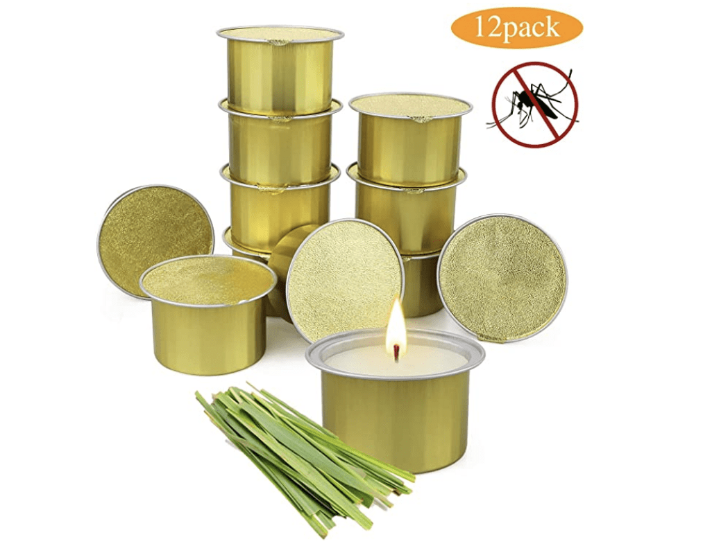 Citronella Candles Outdoor 12 Pack Scented Candles Set with Citronella Oil for Garden Patio Yard Lemongrass Aromatherapy Candles for Indoor Home Kitchen Bedroom Natural Soy Candles Air Cleansing