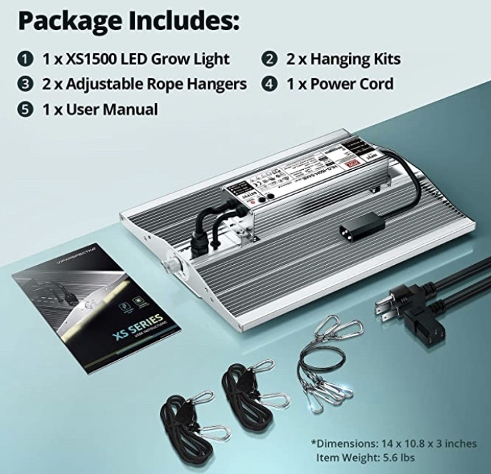 ViparSpectra XS 1500 package contents
